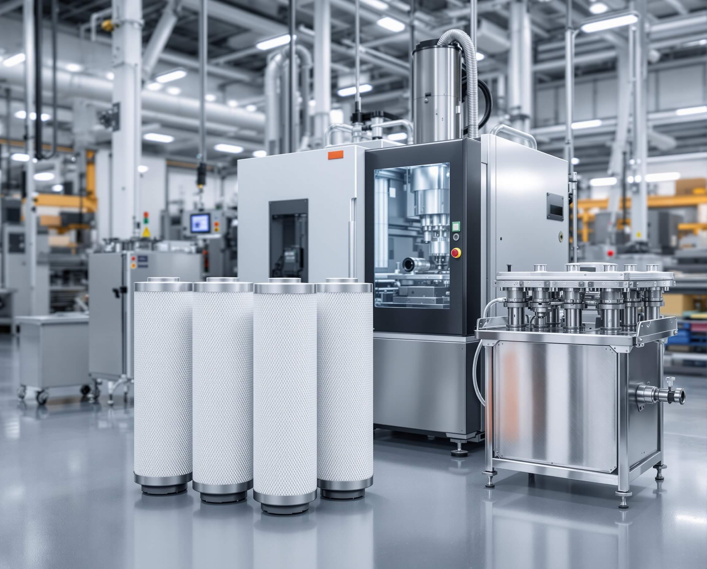 放電加工機與圓柱體濾心